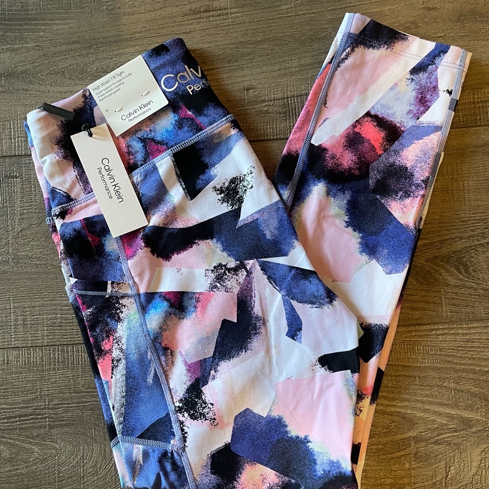 Calvin Klein Multicolor Abstract Leggings